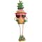 6.25" Tropical Girl Pineapple with Cocktail Outdoor Garden Statue